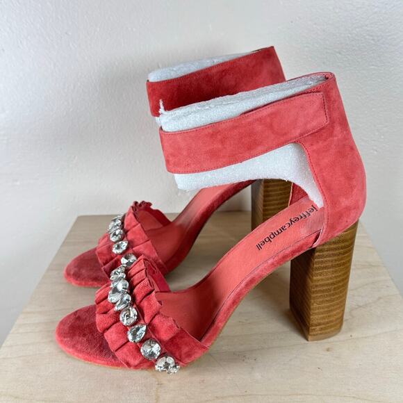 NWOB Jeffery Campbell Ruffled Purdy Heels Anthropologie Wedding Formal Size 8 - Picture 3 of 8